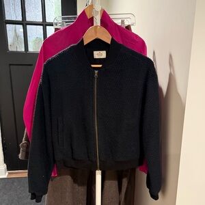 Marine Layer Black Bomber Jacket